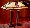 Mission Craftsman Stained Glass Tiffany Table Lamp
